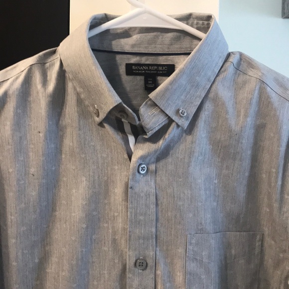 Men’s Banana Republic Gray Oxford - Picture 1 of 4